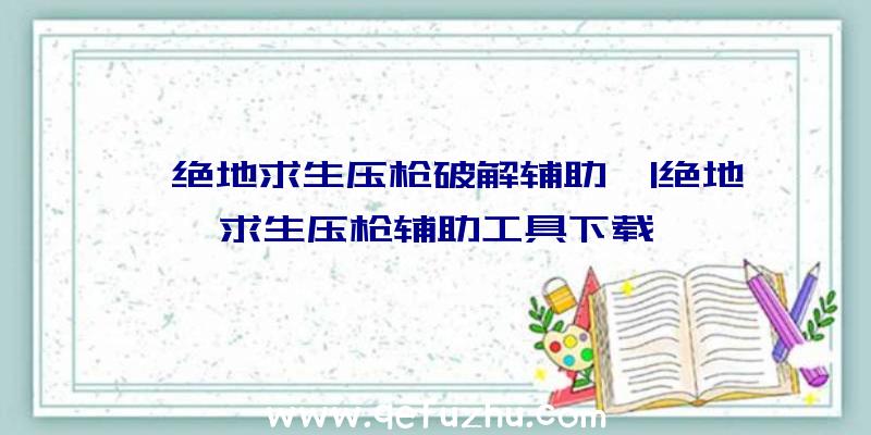 「绝地求生压枪破解辅助」|绝地求生压枪辅助工具下载